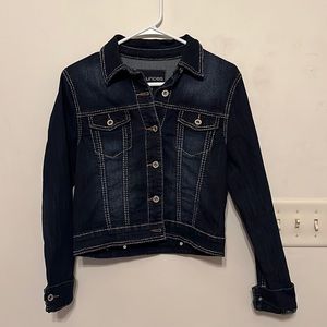 Maurice’s Dark Denim Cropped Jacket Size Medium